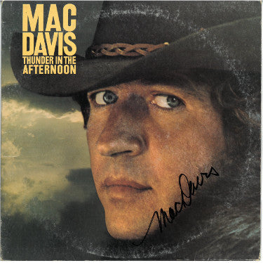 Mac Davis Autographed 1977 Thunder in the Afternoon Album Cover/LP/Vinyl Record- JSA #GG08500-Powers Sports Memorabilia