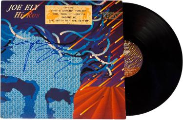 Joe Ely Autographed 1984 Hi-Res Album Cover/LP/Vinyl Promotion Only Record- JSA #GG08501-Powers Sports Memorabilia
