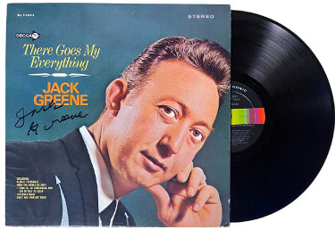 Jack Greene Autographed 1966 There Goes My Everything Decca Records Album Cover/LP/Vinyl Record- JSA #GG37616-Powers Sports Memorabilia