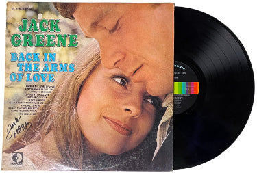 Jack Greene Autographed 1969 Back in the Arms of Love Album Cover/LP/Vinyl Record- JSA #GG08514-Powers Sports Memorabilia