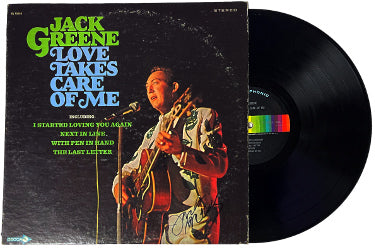 Jack Greene Autographed 1968 Love Takes Care Of Me Album Cover/LP/Vinyl Record- JSA #GG08518-Powers Sports Memorabilia