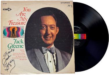 Jack Greene Autographed 1968 You Are My Treasure Album Cover/LP/Vinyl Record- JSA-Powers Sports Memorabilia