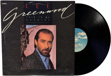 Lee Greenwood Autographed 1988 This Is My Country Album Cover/LP/Vinyl Record- JSA-Powers Sports Memorabilia