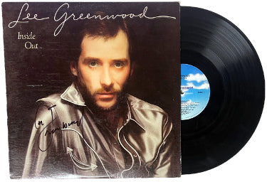 Lee Greenwood Autographed 1982 Inside Out Album Cover/LP/Vinyl Record- JSA #GG08526-Powers Sports Memorabilia