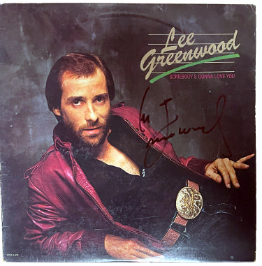 Lee Greenwood Autographed 1983 Somebody's Gonna Love You Album Cover/LP/Vinyl Record- JSA #GG08532-Powers Sports Memorabilia