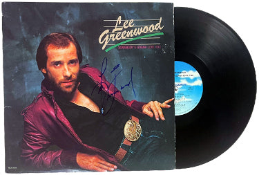 Lee Greenwood Autographed 1983 Somebody's Gonna Love You Album Cover/LP/Vinyl Record- JSA #GG08531-Powers Sports Memorabilia