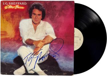T.G. Sheppard Autographed 1981 Slow Burn Album Cover/LP/Vinyl Record - JSA #GG08406-Powers Sports Memorabilia