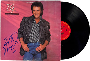 T.G. Sheppard Autographed 1985 Livin' on the Edge Album Cover/LP/Vinyl Record - JSA-Powers Sports Memorabilia