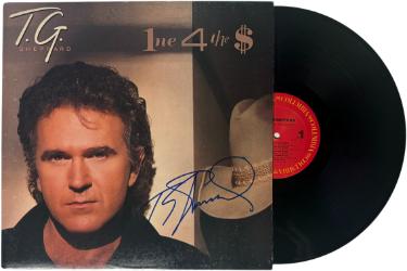 T.G. Sheppard Autographed 1987 One For The Money Album Cover/LP/Vinyl Record- JSA-Powers Sports Memorabilia