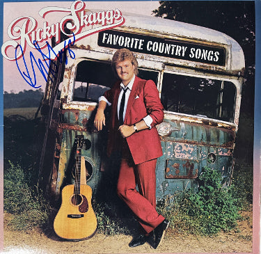 Ricky Skaggs Autographed 1985 Favorite Country Songs Album Cover/LP/Vinyl Record- JSA #GG08429-Powers Sports Memorabilia