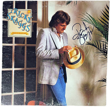 Ricky Skaggs Autographed 1981 Waitin' For the Sun To Shine Album Cover/LP/Vinyl Record- JSA #GG08424-Powers Sports Memorabilia