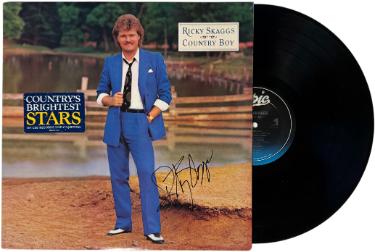 Ricky Skaggs Autographed 1984 Country Boy Album Cover/LP/Vinyl Record - JSA #GG08428-Powers Sports Memorabilia