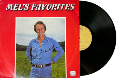 Mel Tillis Autographed 1977 Mel's Favorites Album Cover/LP/Double Vinyl Record- JSA #GG08441-Powers Sports Memorabilia
