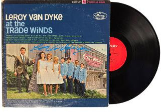 Leroy Van Dyke Autographed 1964 at the Trade Wings Album Cover/LP/Vinyl Record- JSA #GG08451 (imperfect)-Powers Sports Memorabilia