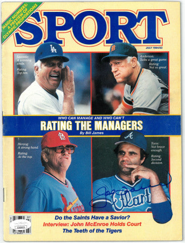 Joe Torre Autographed Sport Full Magazine July 1984 no label- JSA #EE60433 (Atlanta Braves)-Powers Sports Memorabilia