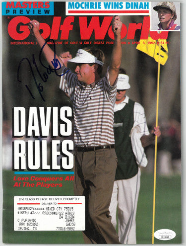Davis Love, III Autographed Golf World Full Magazine 4/3/1992- JSA #EE63440 (Players Championship)-Powers Sports Memorabilia