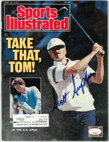 Scott Simpson Autographed Sports Illustrated Full Magazine 6/29/1987- JSA #EE60278 (US Open)-Powers Sports Memorabilia