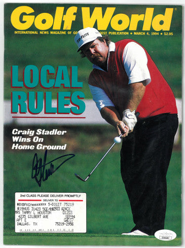 Craig Stadler Autographed Golf World Full Magazine 3/4/1994 magazine wear- JSA #EE60287 (Buick Invitational)-Powers Sports Memorabilia