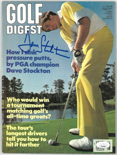 Dave Stockton Autographed Golf Digest Full Magazine August 1977- JSA #EE60288 (PGA Champion/no label)-Powers Sports Memorabilia