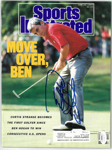 Curtis Strange Autographed Sports Illustrated Full Magazine 6/26/1989- JSA #EE60290 (US Open)-Powers Sports Memorabilia