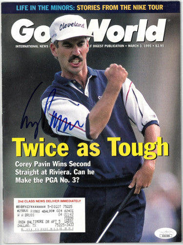 Corey Pavin Autographed Golf World Full Magazine 3/3/1995- JSA #EE63386 (Nissan Open Win @ Riviera)-Powers Sports Memorabilia