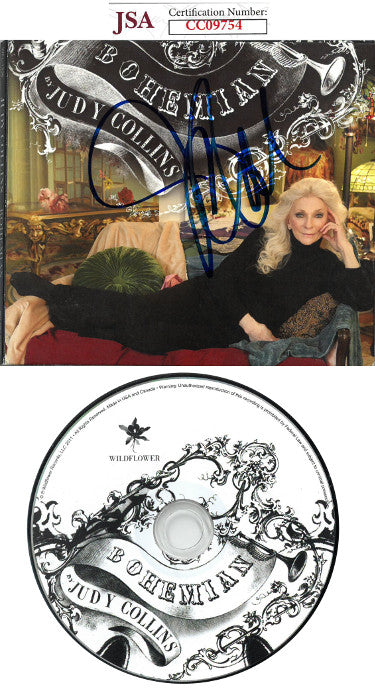Judy Collins Autographed 2011 Bohemian Album CD Cover with CD- JSA #CC09754-Powers Sports Memorabilia