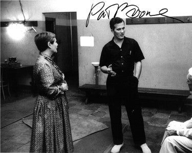 Pat Boone Autographed Vintage B&W 8x10 Photo- JSA #GG12616-Powers Sports Memorabilia
