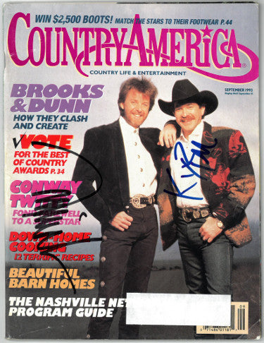 Kix Brooks & Ronnie Dunn (Brooks & Dunn) dual Autographed Country America Full Magazine September 1993 wear- JSA #EE63047-Powers Sports Memorabilia