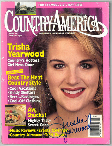 Trisha Yearwood Autographed Country America Full Magazine August 1992 corner bends- JSA #EE61270 (no label)-Powers Sports Memorabilia