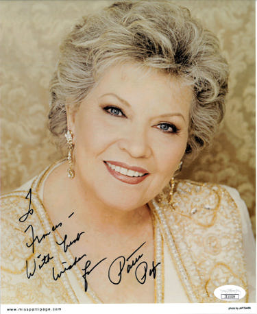 Patti Page Autographed Color 8x10 Photo To Frances With Best Wishes- JSA #II11029-Powers Sports Memorabilia