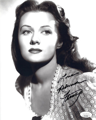 Rhonda Fleming Autographed Vintage B&W 8x10 Photo w/ Love- JSA #II11040-Powers Sports Memorabilia