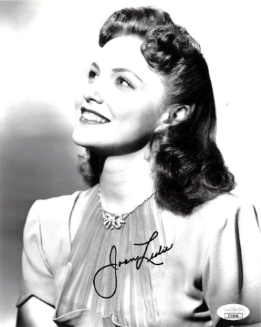 Joan Leslie Autographed Vintage B&W 8x10 Photo- JSA #II11044-Powers Sports Memorabilia