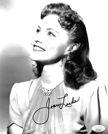 Joan Leslie Autographed Vintage B&W 8x10 Photo- JSA #II11045-Powers Sports Memorabilia