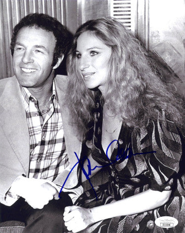 James Caan Autographed 1975 Funny Lady B&W 8x10 Photo- JSA Hologram #II11048 (w/ Barbra Streisand)-Powers Sports Memorabilia