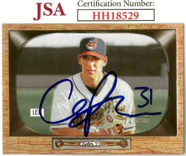 Cliff Lee Autographed 2004 Bowman Heritage On Card Auto #19- JSA #HH18529 (Cleveland Guardians)-Powers Sports Memorabilia
