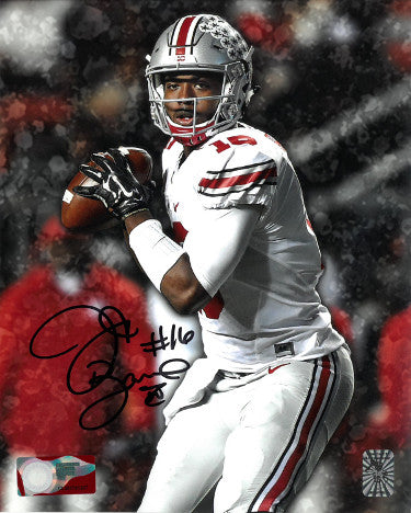 JT Barrett Autographed Ohio State Buckeyes 8X10 Photo #16- Barrett Authentic Hologram-Powers Sports Memorabilia