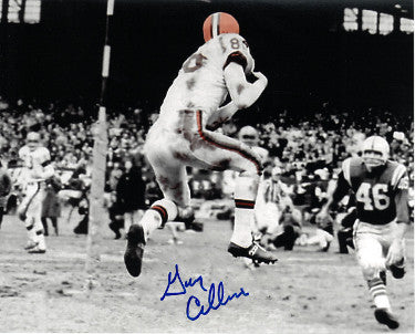 Gary Collins Autographed Cleveland Browns Spotlight 8x10 Photo (vs Colts - 1964 NFL Champs MVP) -COA-Powers Sports Memorabilia