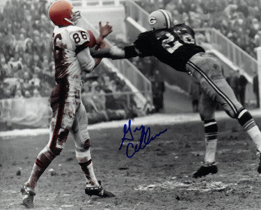 Gary Collins Autographed Cleveland Browns Spotlight 8x10 Photo (1964 NFL Champs MVP) - COA-Powers Sports Memorabilia