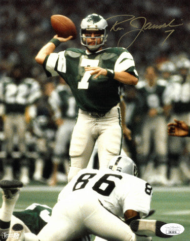 Ron Jaworski Autographed Philadelphia Eagles NFL 8X10 Photo #7- JSA (gold sig)-Powers Sports Memorabilia