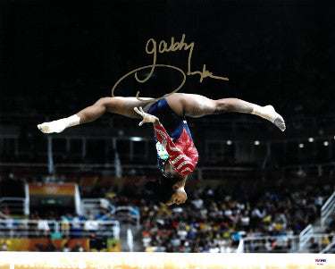 Gabby Douglas Autographed 2016 Rio Olympics Gymnastic 16x20 Photo- PSA ITP (Team USA/Gold Medalist) - CTBL_028077-Powers Sports Memorabilia