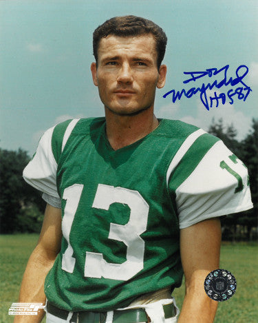 Don Maynard Autographed New York Jets 8x10 Photo HOF 87-Powers Sports Memorabilia