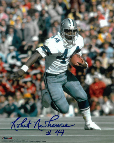 Robert Newhouse Autographed Dallas Cowboys NFL 8x10 Photo #44 - COA-Powers Sports Memorabilia