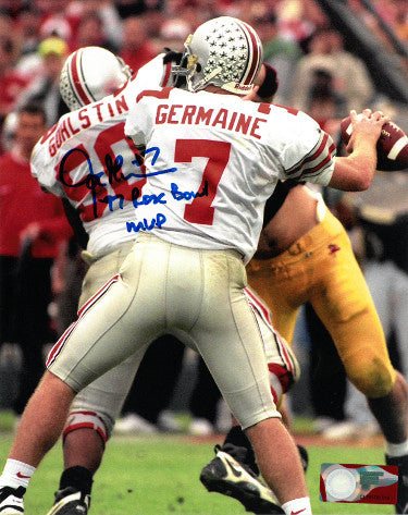 Joe Germaine Autographed Ohio State Buckeyes 8X10 Photo #7 '97 Rose Bowl MVP-Powers Sports Memorabilia