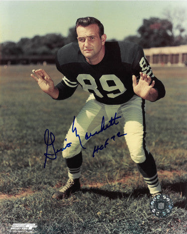 Gino Marchetti Autographed Baltimore Colts NFL Licensed 8x10 Photo w/ HOF 72 - COA (2X NFL Champ)-Powers Sports Memorabilia