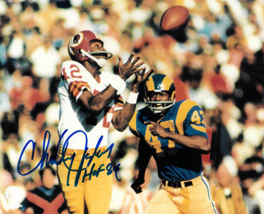 Charley Taylor Autographed Washington Football Team 8X10 Photo HOF 84 (vs Rams)-Powers Sports Memorabilia