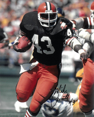 Mike Pruitt Autographed Cleveland Browns 8x10 Photo #43-Powers Sports Memorabilia