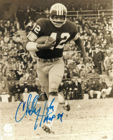 Charley Taylor Autographed Washington Sepia 8X10 Photo W/ HOF 84- COA-Powers Sports Memorabilia