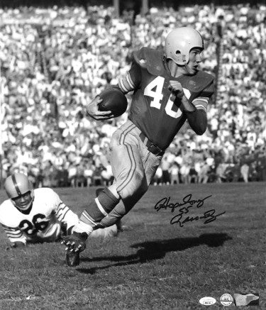 Howard "Hopalong" Cassady Autographed Ohio State Buckeyes NCAA B&W 16x20 Photo- JSA #II61120 (55 Heisman)-Powers Sports Memorabilia