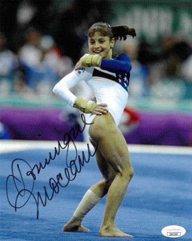 Dominique Moceanu Autographed 1996 Team USA Atlanta Olympics Gymnastic 8x10 Photo- JSA (Gold Medal/Magnificent Seven)-Powers Sports Memorabilia
