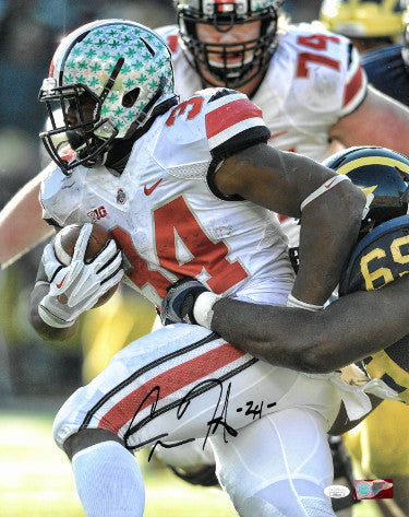 Carlos Hyde Autographed Ohio State Buckeyes NCAA Licensed 16x20 Photo #34- JSA-Powers Sports Memorabilia
